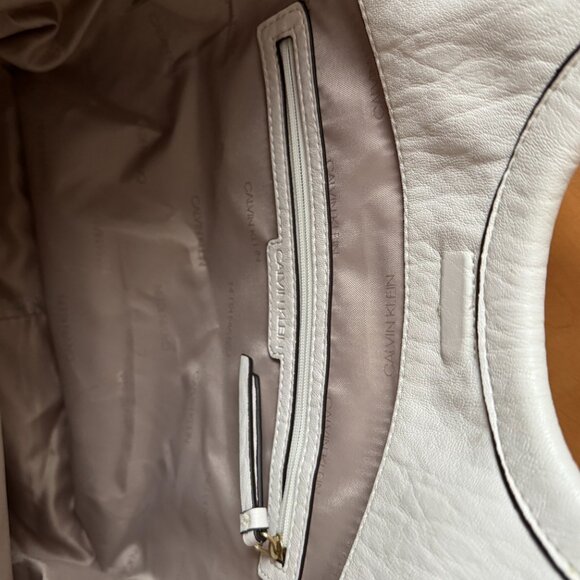 Calvin Klein White Gabrianna Expandable Tote w/Hidden Crossbody Strap - Picture 16 of 16